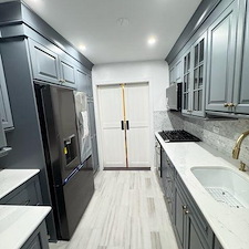 Galley Kitchen Transformation Using Barn Doors in Astoria, Queens 7